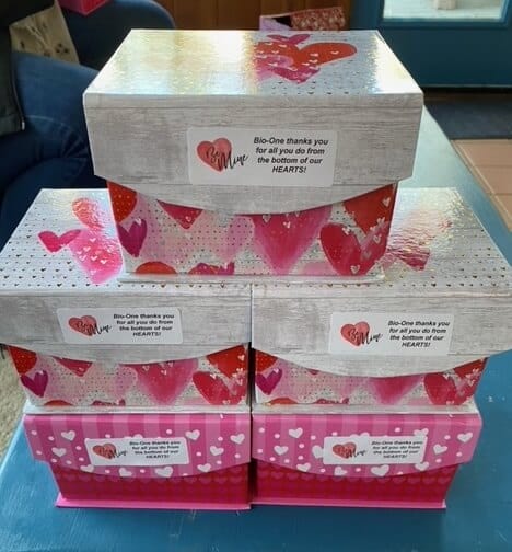 Bio-One Thank You Boxes for Valentine's Day